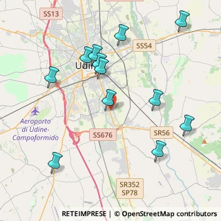 Mappa Via Sant'Ulderico, 33100 Udine UD, Italia (4.3725)