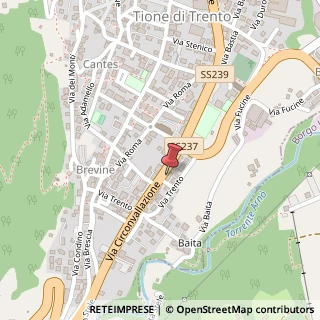 Mappa Via Circonvallazione, 71, 38079 Tione di Trento, Trento (Trentino-Alto Adige)