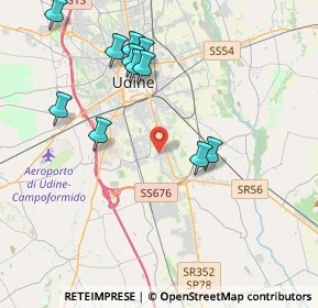 Mappa UDINE piazza Giovanni XXIII, 33100 Udine UD (4.08818)