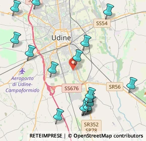 Mappa UDINE piazza Giovanni XXIII, 33100 Udine UD (4.92353)