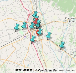 Mappa UDINE piazza Giovanni XXIII, 33100 Udine UD (5.00154)