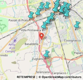 Mappa Via Leonardo da Vinci, 33030 Campoformido UD (2.5515)