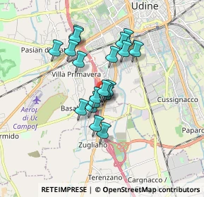 Mappa Via Leonardo da Vinci, 33030 Campoformido UD (1.2795)