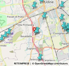 Mappa Via Leonardo da Vinci, 33030 Campoformido UD (2.84267)