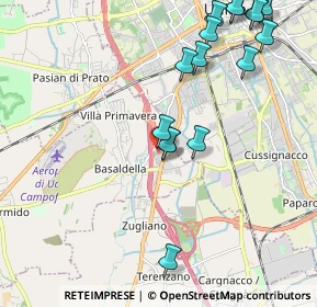 Mappa Via Leonardo da Vinci, 33030 Campoformido UD (2.4175)