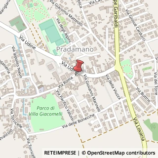 Mappa Via Roma, 9, 33040 Pradamano UD, Italia, 33040 Pradamano, Udine (Friuli-Venezia Giulia)