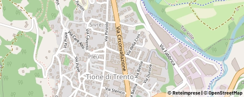 Mappa Tione di Trento