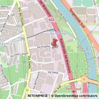 Mappa Via Provina, 18, 38123 Trento, Trento (Trentino-Alto Adige)