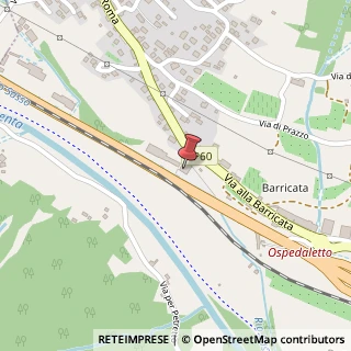 Mappa Via Nazionale, 1, 38050 Ospedaletto, Trento (Trentino-Alto Adige)