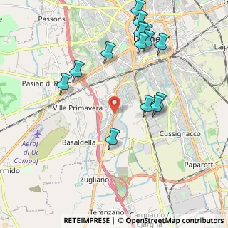 Mappa Via Camillo Giussani, 33100 Udine UD, Italia (2.21786)
