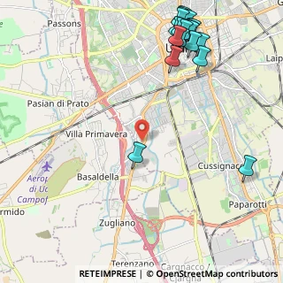Mappa Via Camillo Giussani, 33100 Udine UD, Italia (2.91474)