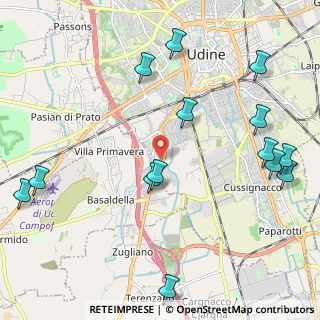 Mappa Via Camillo Giussani, 33100 Udine UD, Italia (2.64071)