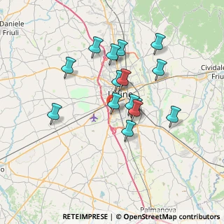 Mappa Via Camillo Giussani, 33100 Udine UD, Italia (5.99267)