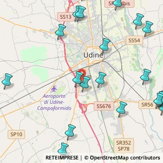 Mappa Via Camillo Giussani, 33100 Udine UD, Italia (6.309)