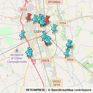 Mappa Via Treviso, 33100 Udine UD, Italia (3.5485)