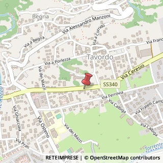 Mappa Via Ceresio, 68, 22018 Porlezza, Como (Lombardia)