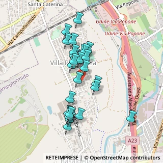 Mappa Via delle Robinie, 33030 Campoformido UD (0.4)