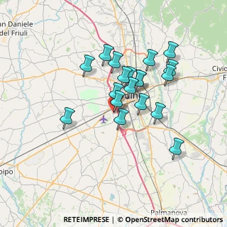 Mappa Via delle Robinie, 33030 Campoformido UD (5.76737)