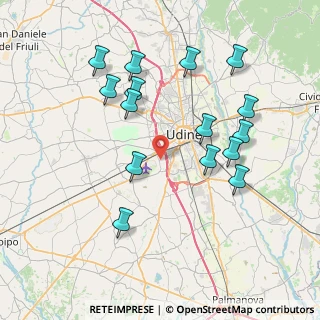 Mappa Via delle Robinie, 33030 Campoformido UD (7.82733)
