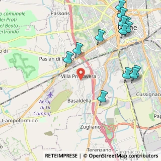 Mappa Via delle Robinie, 33030 Campoformido UD (2.64462)