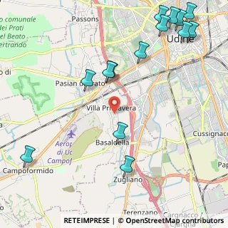 Mappa Via delle Robinie, 33030 Campoformido UD (2.81286)