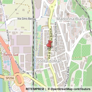 Mappa Via di Madonna Bianca, 80, 38123 Trento, Trento (Trentino-Alto Adige)