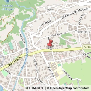 Mappa Via Ceresio, 25, 22018 Porlezza CO, Italia, 22018 Porlezza, Como (Lombardia)