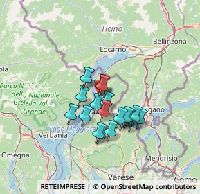 Mappa Via Domenico della Bella, 21010 Maccagno con Pino e Veddasca VA, Italia (9.7955)