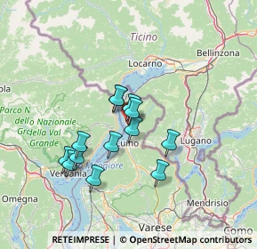 Mappa Via Domenico della Bella, 21010 Maccagno con Pino e Veddasca VA, Italia (10.97308)