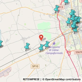 Mappa Via di Mezzo, 33030 Campoformido UD, Italia (6.76778)