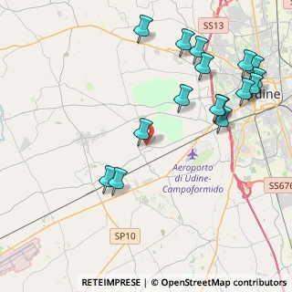 Mappa Via di Mezzo, 33030 Campoformido UD, Italia (4.85688)