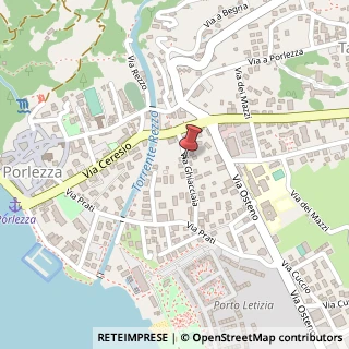 Mappa Via Ghiacciaia, 5, 22018 Porlezza, Como (Lombardia)