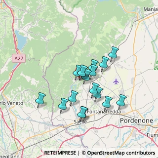 Mappa Via Piantuzze, 33070 Polcenigo PN, Italia (5.63941)