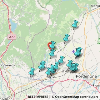 Mappa Via Piantuzze, 33070 Polcenigo PN, Italia (8.26211)