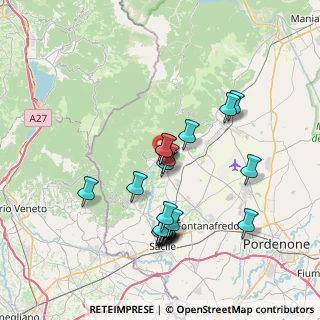 Mappa Via Piantuzze, 33070 Polcenigo PN, Italia (7.053)