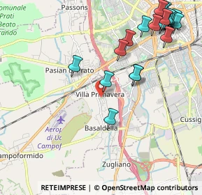 Mappa Viale delle Rose, 33030 Campoformido UD, Italia (2.644)