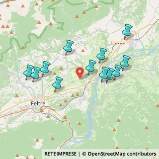 Mappa Via Pezzol, 32032 Feltre BL, Italia (3.68333)