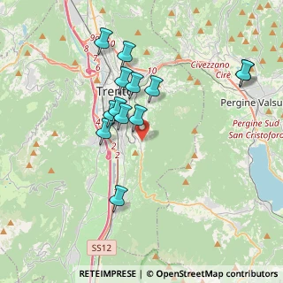 Mappa Via Torricelle, 38123 Trento TN, Italia (3.47)