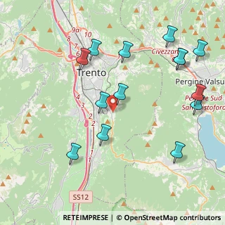 Mappa Via Torricelle, 38123 Trento TN, Italia (4.65643)