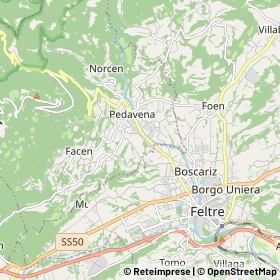 Mappa Pedavena