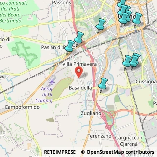 Mappa Via San Martino, 33030 Campoformido UD (3.09929)