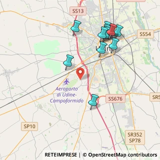 Mappa Via San Martino, 33030 Campoformido UD (4.41462)