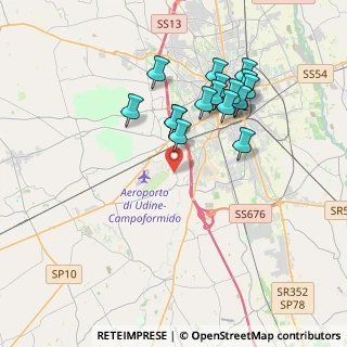 Mappa Via San Martino, 33030 Campoformido UD (3.47882)