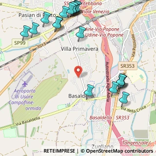 Mappa Via San Martino, 33030 Campoformido UD (1.412)