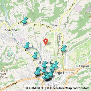 Mappa Via Calzamatta, 32032 Feltre BL, Italia (1.436)
