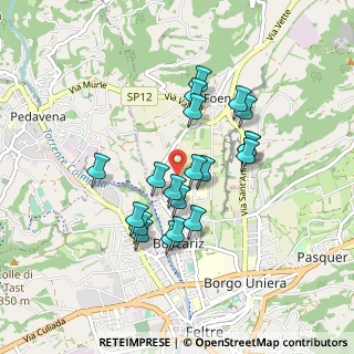 Mappa Via Calzamatta, 32032 Feltre BL, Italia (0.747)
