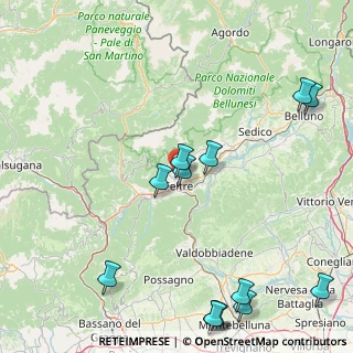 Mappa Via Calzamatta, 32032 Feltre BL, Italia (21.93692)