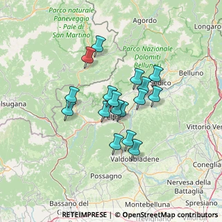 Mappa Via Calzamatta, 32032 Feltre BL, Italia (10.04118)