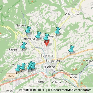 Mappa Via Calzamatta, 32032 Feltre BL, Italia (2.23)