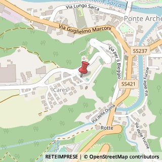 Mappa Frazione Cares, 2, 38077 Comano Terme, Trento (Trentino-Alto Adige)